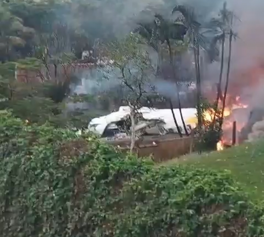 Avião que caiu em Vinhedo