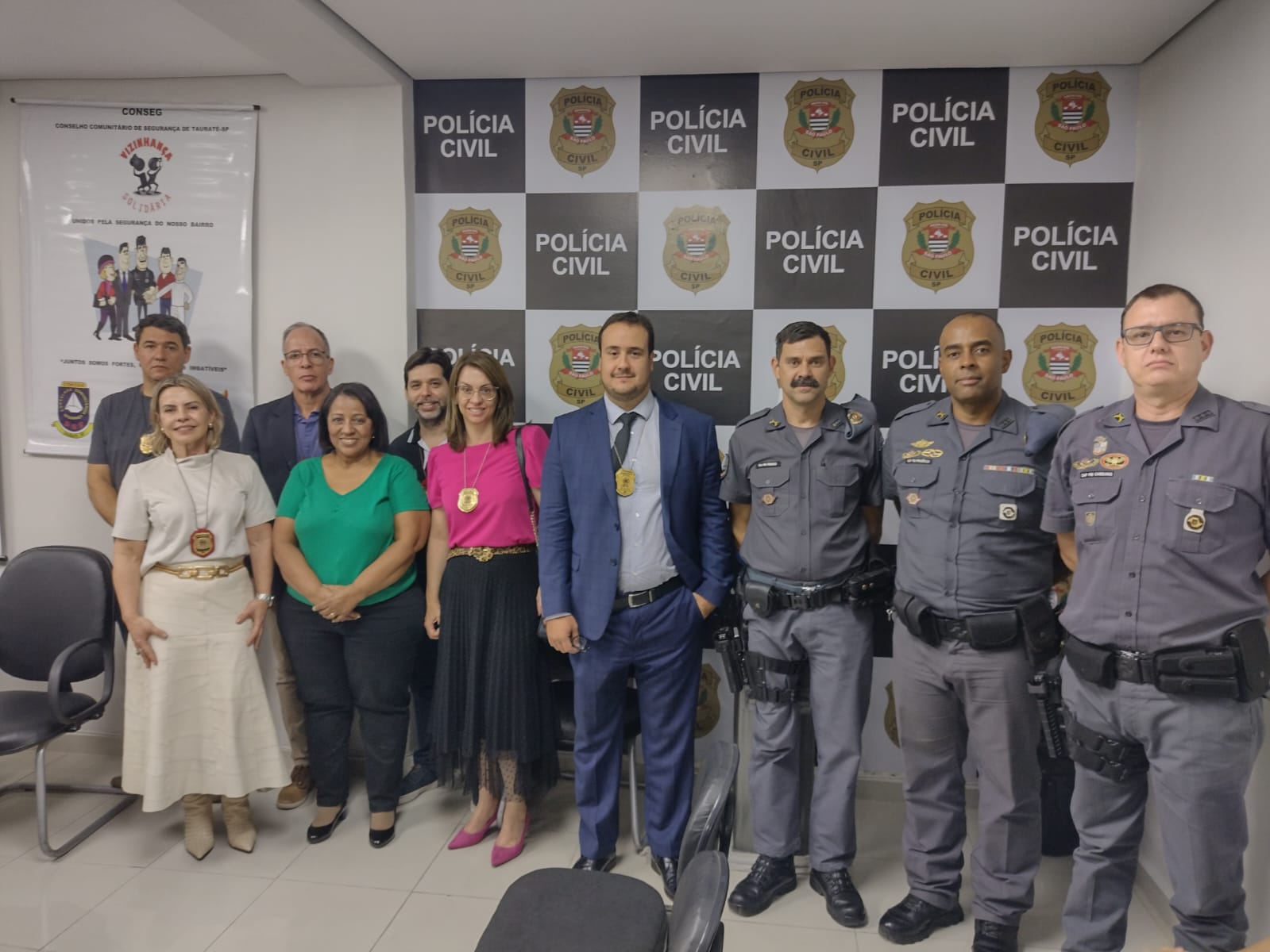 Reunião do Conseg Taubaté reúne população para debater segurança pública