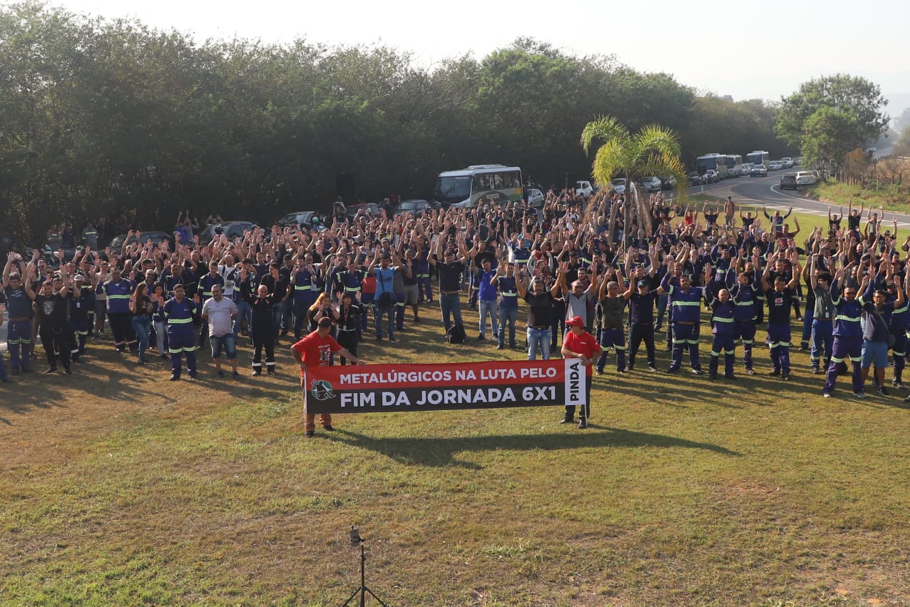 Trabalhadores da Gerdau Pinda