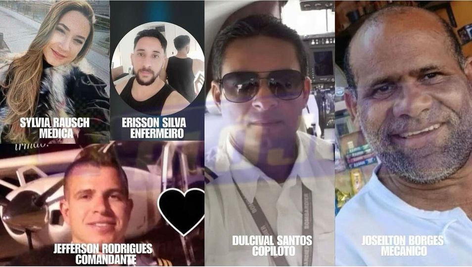 Identificadas todas as vítimas de queda de avião em Santa Branca
