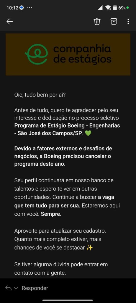 Crise na Boeing, que tem sede em São José dos Campos, faz empresa pausar programa de estágio 2025 1 IMG 20241015 222151 816