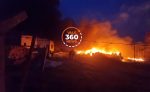 Polícia investiga crime ambiental em incêndio com centenas de pneus em terreno em Caçapava
