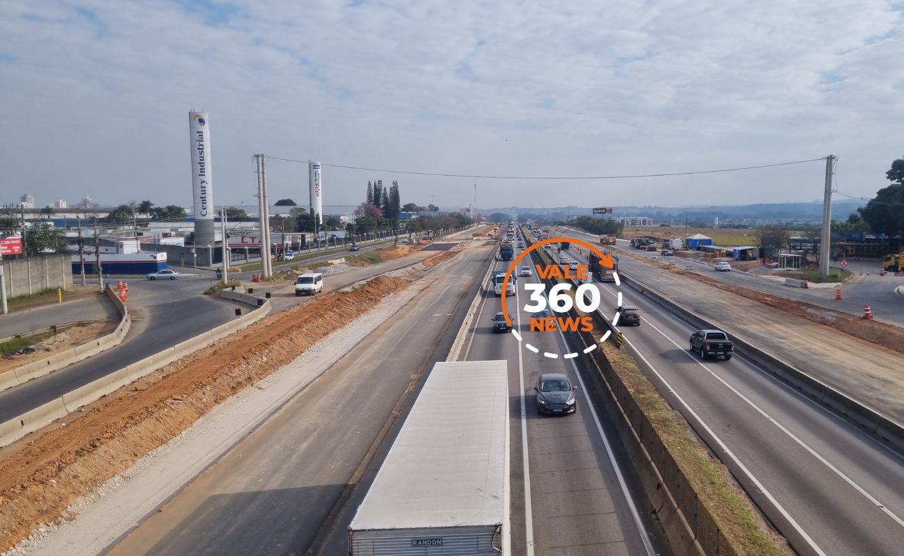 Atenção para alterações na Via Dutra em São José dos Campos por causa das obras