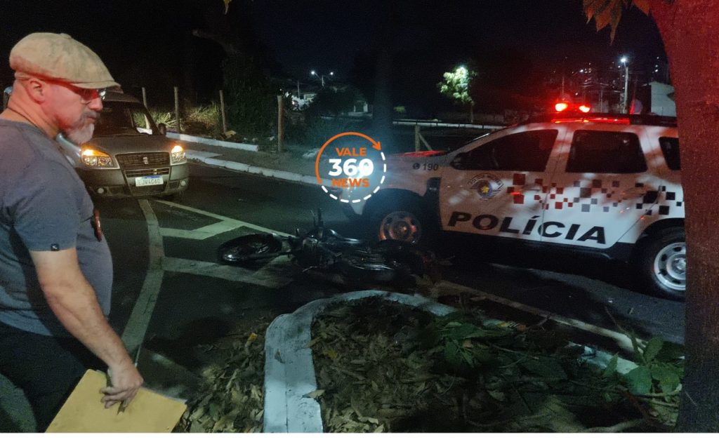 acidente de moto em avenida de Taubaté