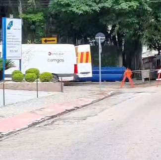 Vazamento de gás em obra da Sabesp