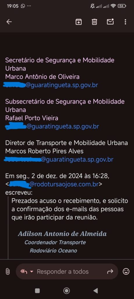 Reunião pode evitar greve de ônibus em Guaratinguetá e prefeitura diz não ter pendência com empresa do transporte coletivo 1 WhatsApp Image 2024 12 02 at 19.05.38 1