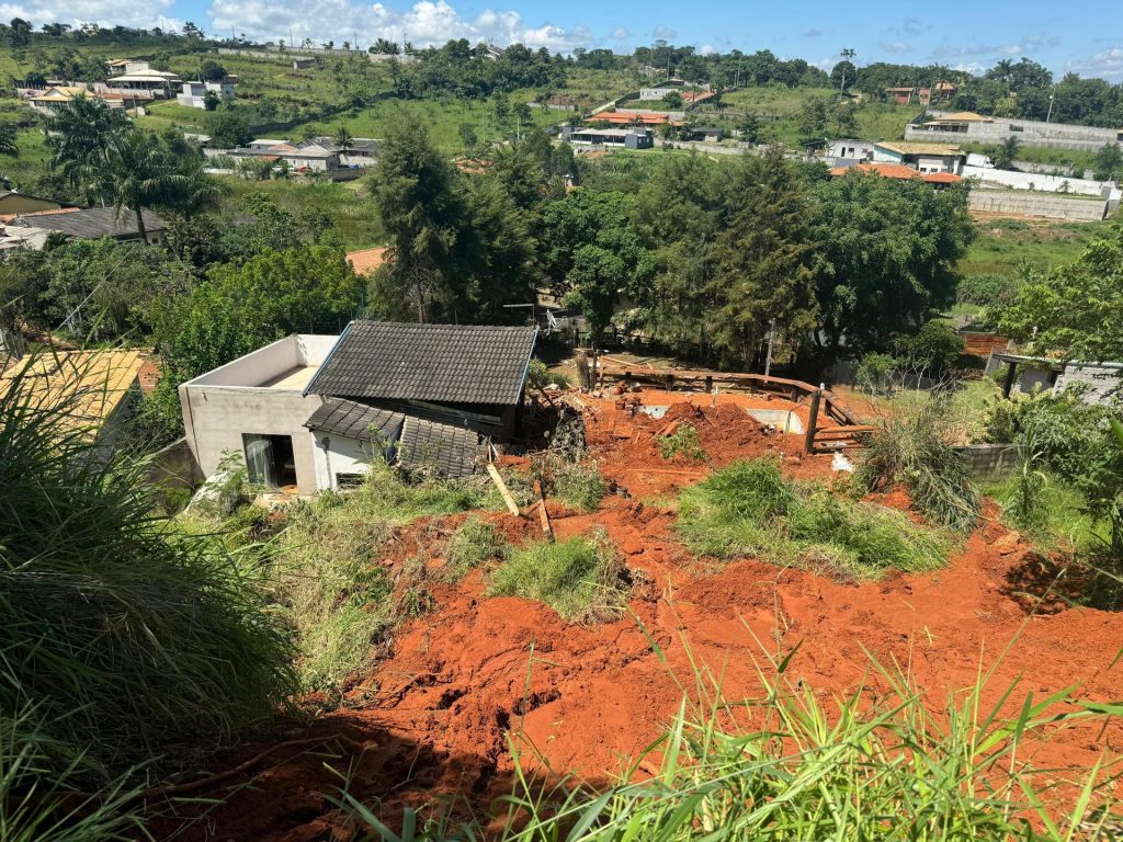 risco de deslizamento de terra em Taubaté