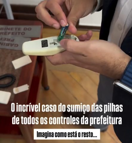 sumiço de pilhas