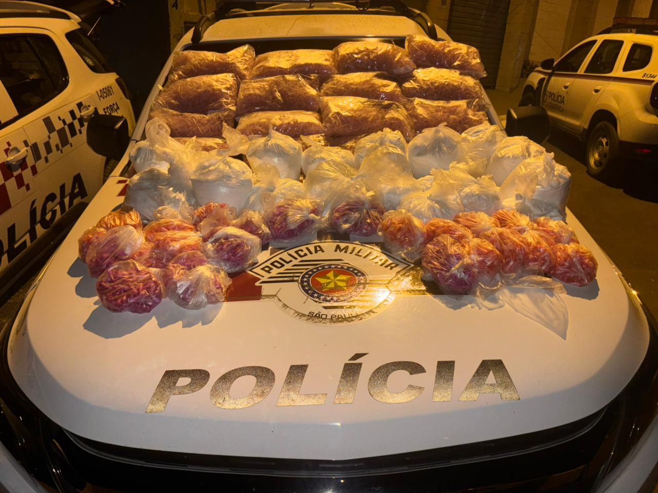 Mulher é presa com mais de 30 kg de drogas