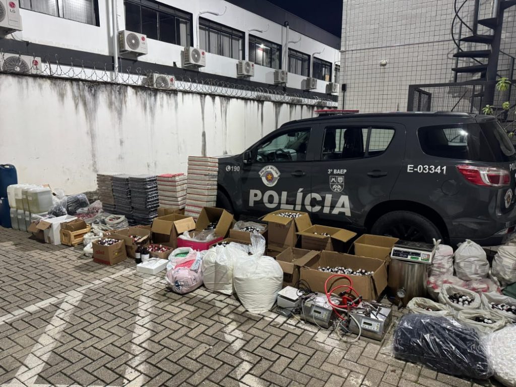 PM estoura laboratório clandestino de anabolizantes em Pinda e apreende centenas de quilos de produtos 3 anabolizantes em Pinda