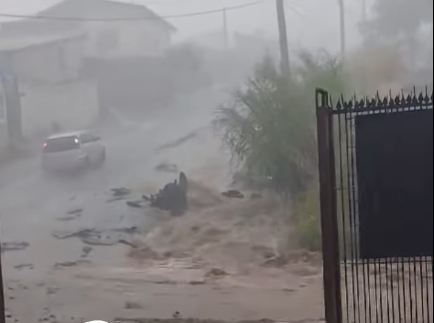 destruição em Taubaté