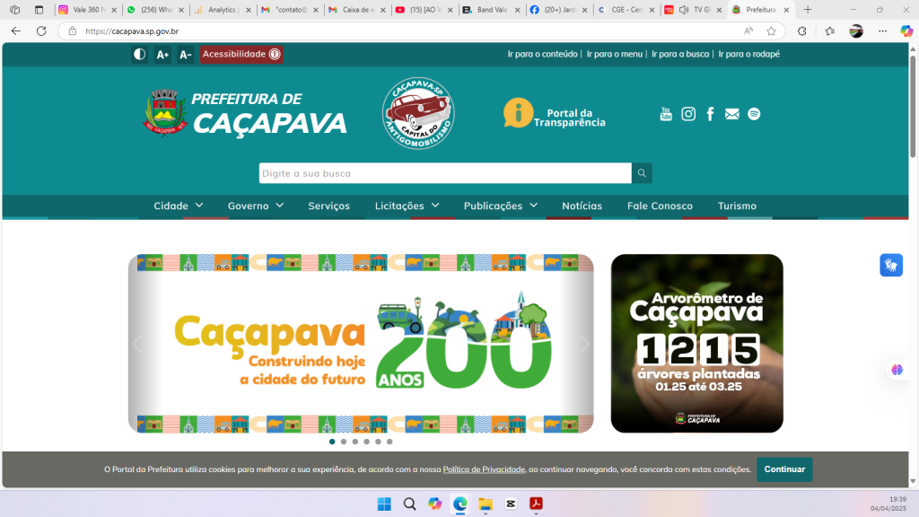 Prefeitura de Caçapava diz que não desrespeita decreto de contenção de despesas ao contratar estagiários 4 Screenshot 2025 04 04 193911