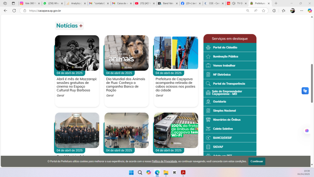 Prefeitura de Caçapava diz que não desrespeita decreto de contenção de despesas ao contratar estagiários 5 Screenshot 2025 04 04 193922