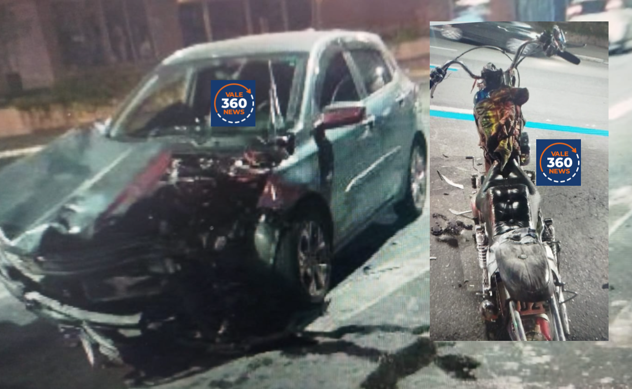 Motociclista tem pé amputado e garupa fica gravemente ferida em acidente na região central de São José dos Campos