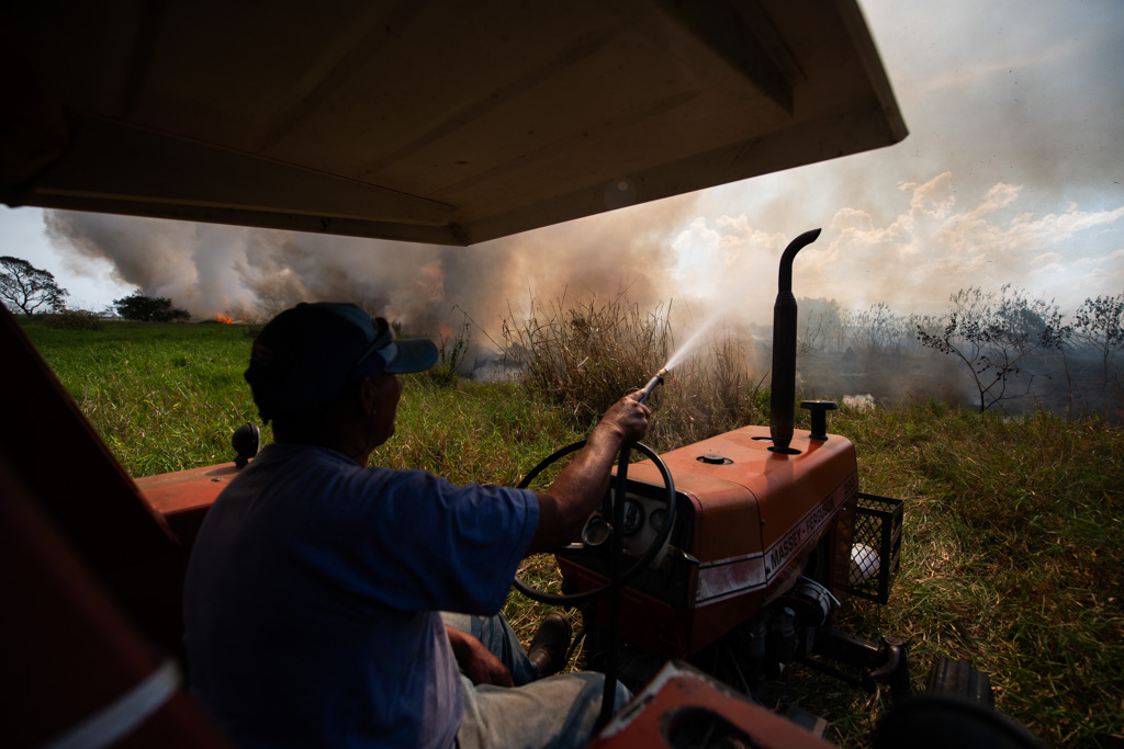 Moradores ajudam a combater incêndio de grandes proporções em Fazenda de Taubaté 2 Fazenda de Taubaté