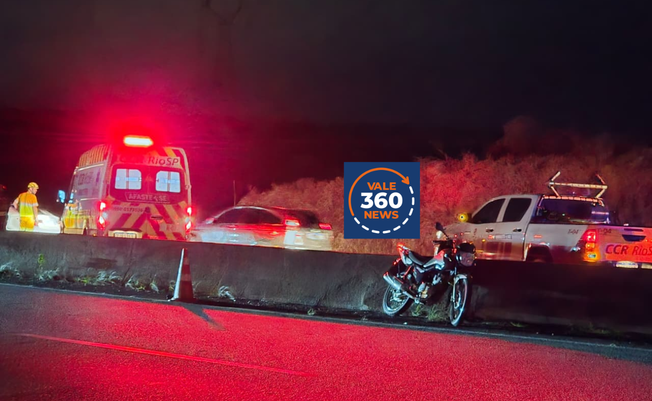 Choque entre motos na Via Dutra