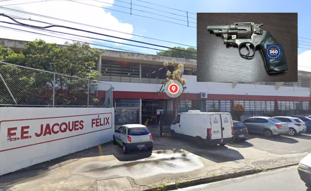 Após briga em escola, PM apreende adolescente com arma na mochila em Taubaté