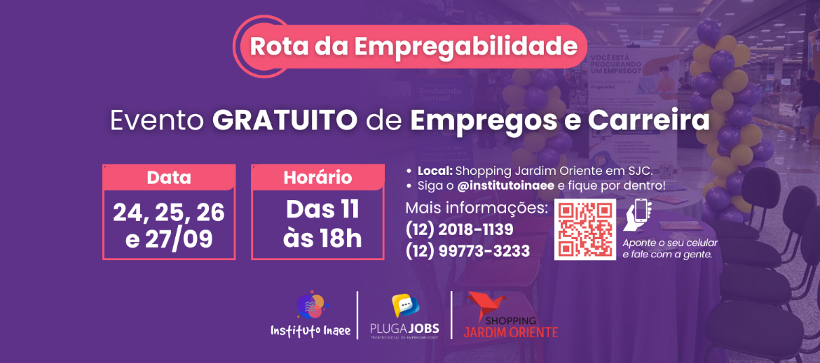 2ª Feira de Empregabilidade em São José dos Campos terá 1.500 vagas, a maioria para contratação efetiva. Saiba mais detalhes 1 Feira de Empregabilidade