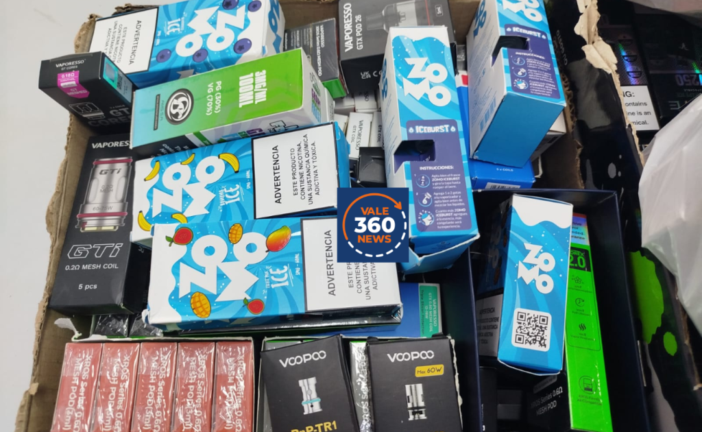 Polícia Civil apreende centenas de cigarros eletrônicos e 202 refis em tabacaria de São José dos Campos e dono é preso 1 1 2025 10 20T165035.661