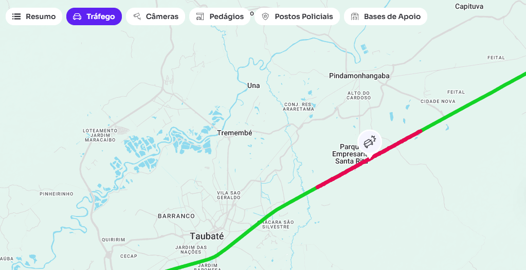 Fila de carros chega a mais de 20 km na Via Dutra