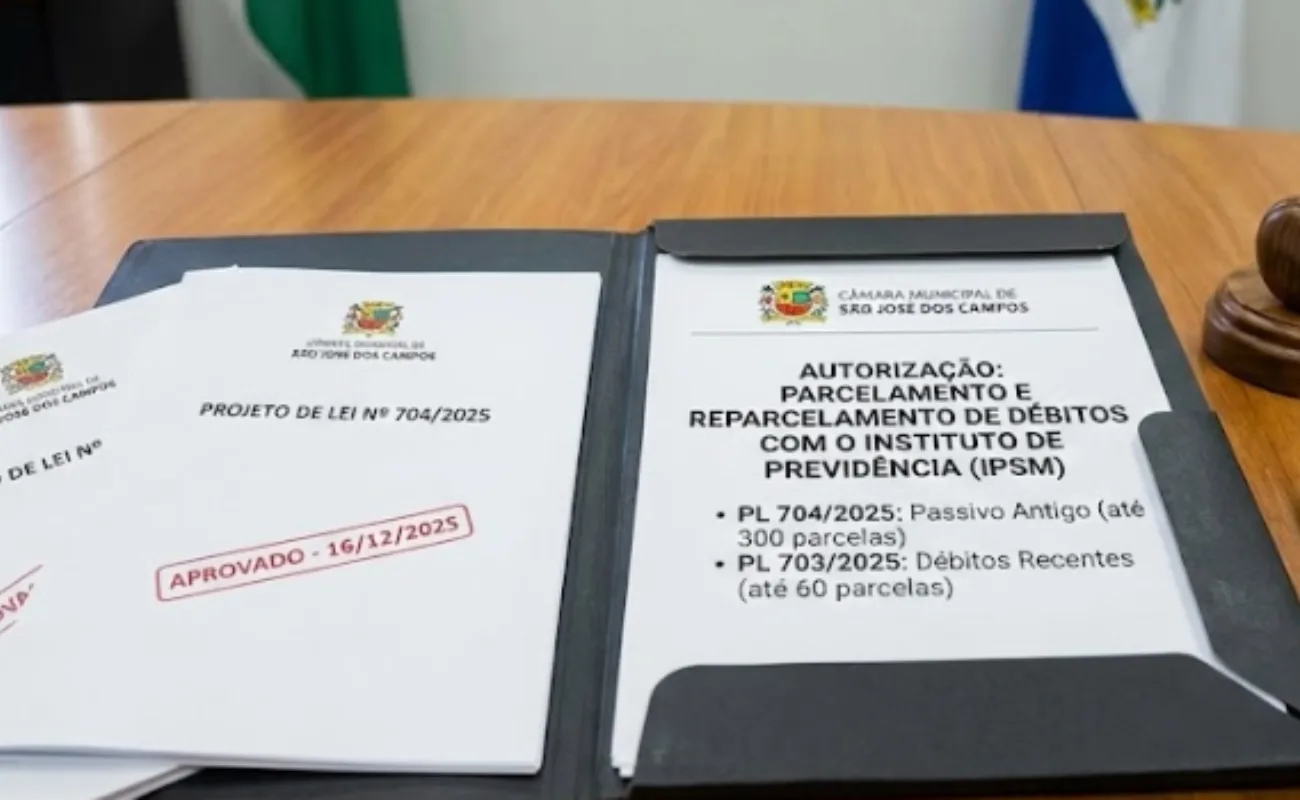 Vereadores de São José dos Campos aprovam projetos de lei para a Prefeitura parcelar e reparcelar débitos com o Instituto de Previdência