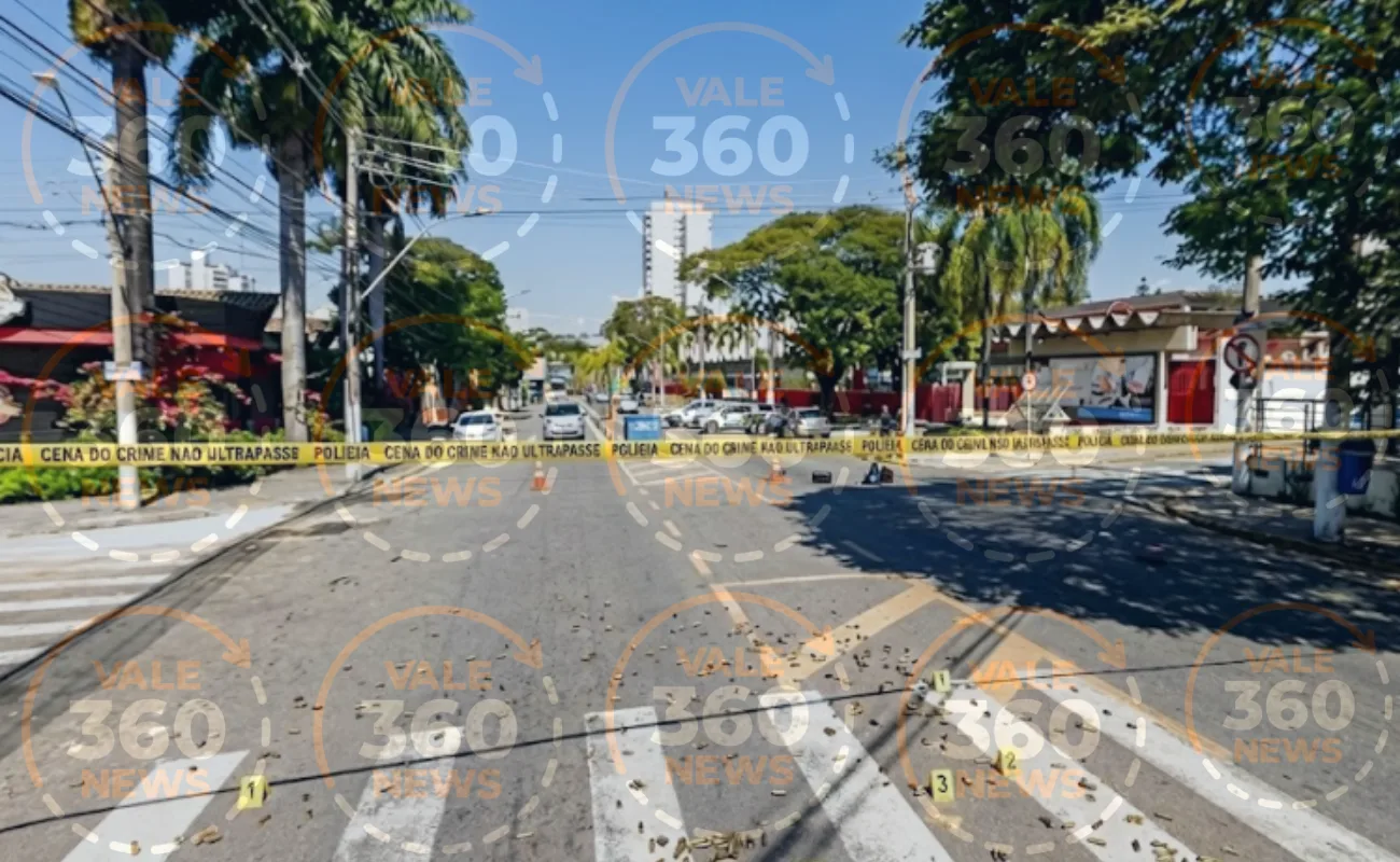 Jovem é morto a tiros na Avenida Itália, em Taubaté. Homem é preso e adolescente aprrendido