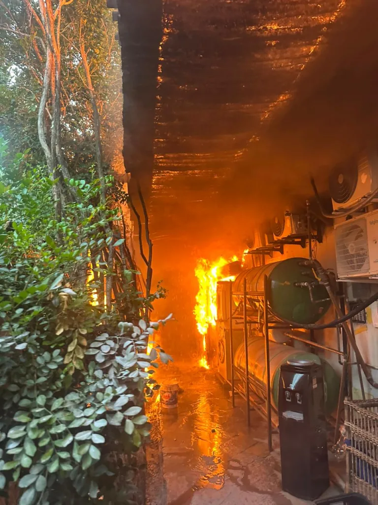 incêndio em hotel em Ilhabela