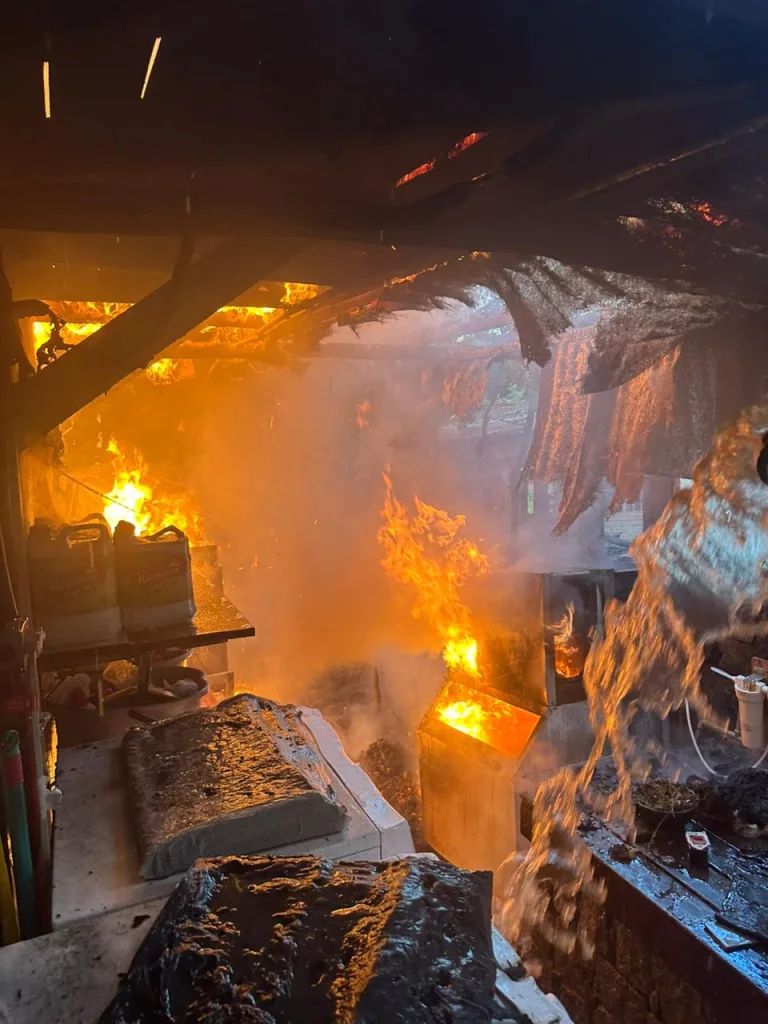 incêndio em hotel em Ilhabela