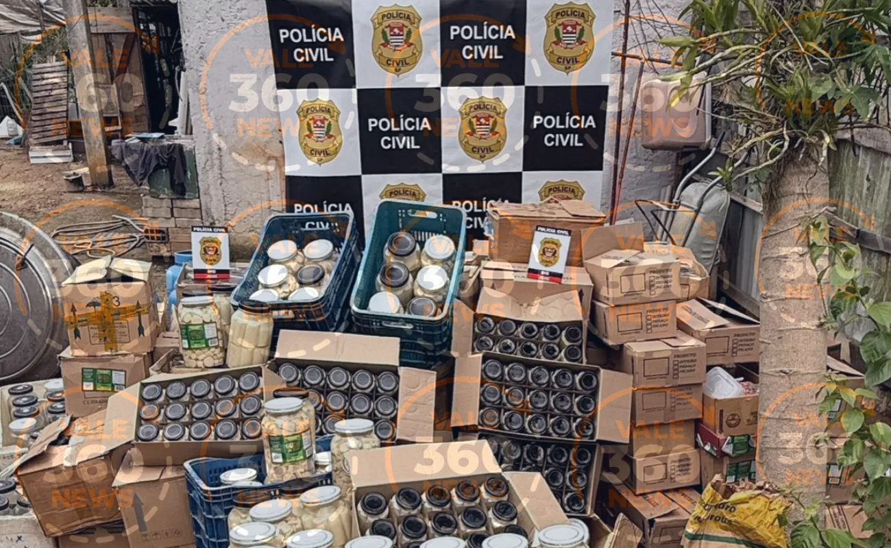 DIG de Jacareí fecha fábrica clandestina de palmito e apreende meia tonelada do produto
