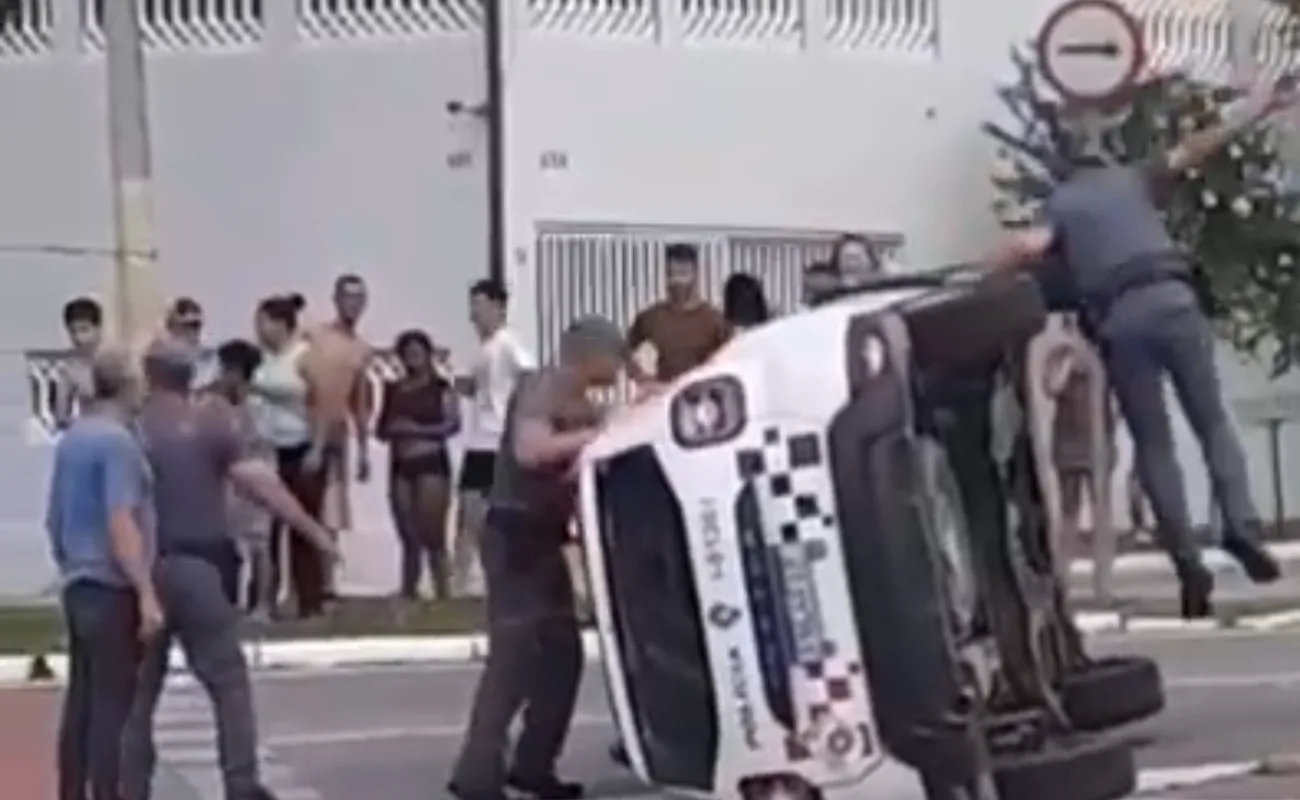 acidente com viatura da PM em São José dos Campos