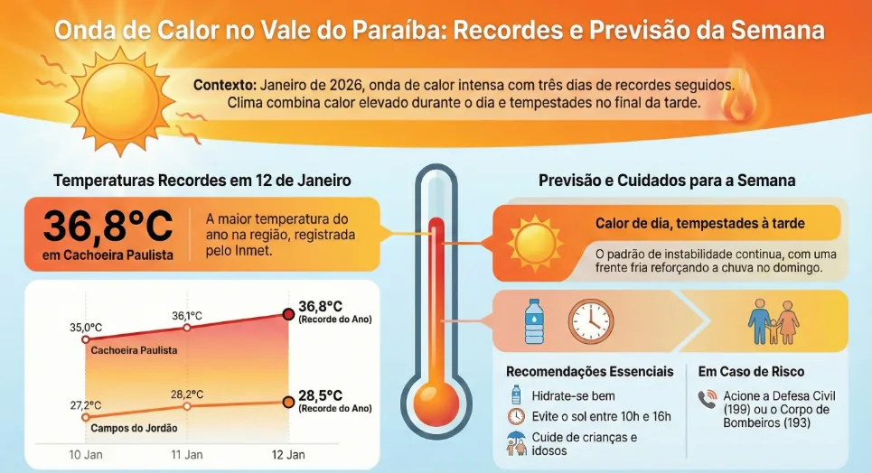 recorde de temperaturas em 2026