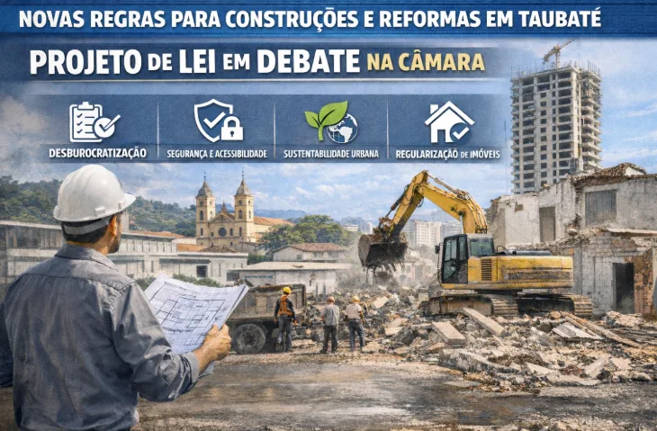 novas regras para construções e reformas em Taubaté