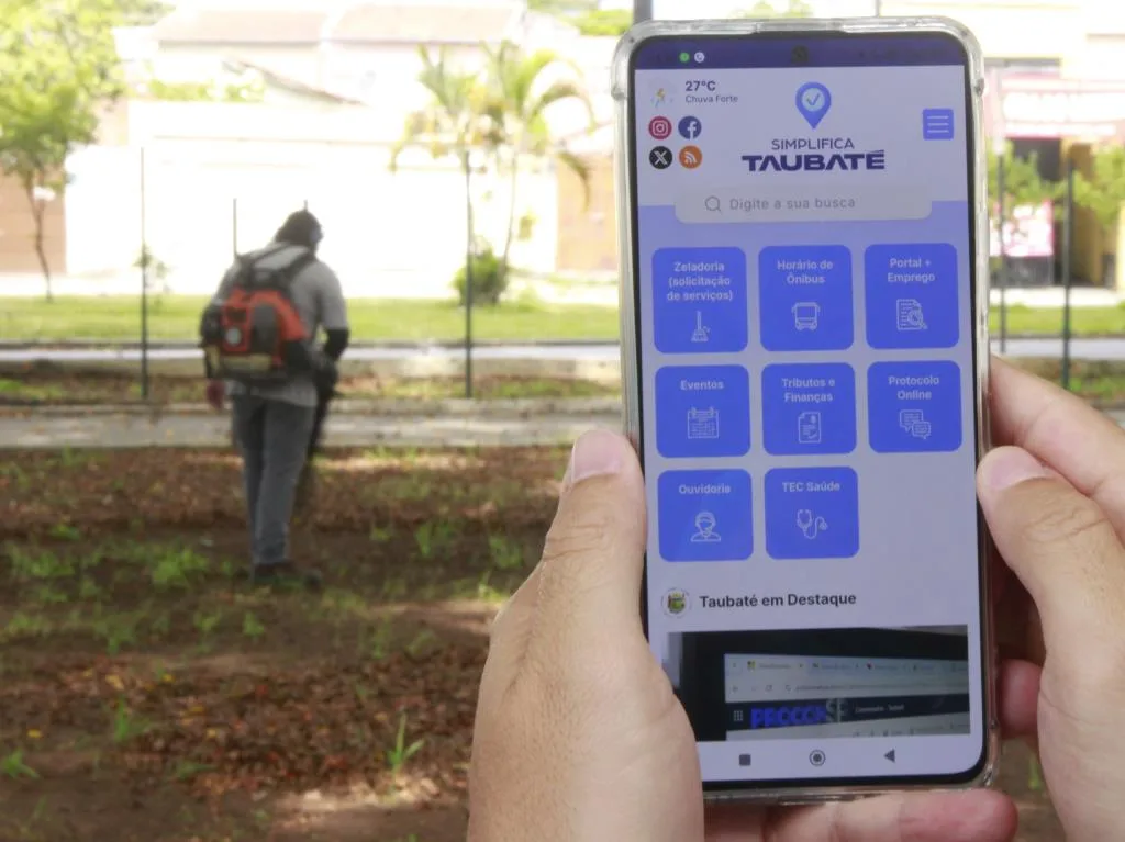 Simplifica Taubaté: Prefeitura lança aplicativo gratuito para concentrar reclamações de falta de luz, buraco e mato alto