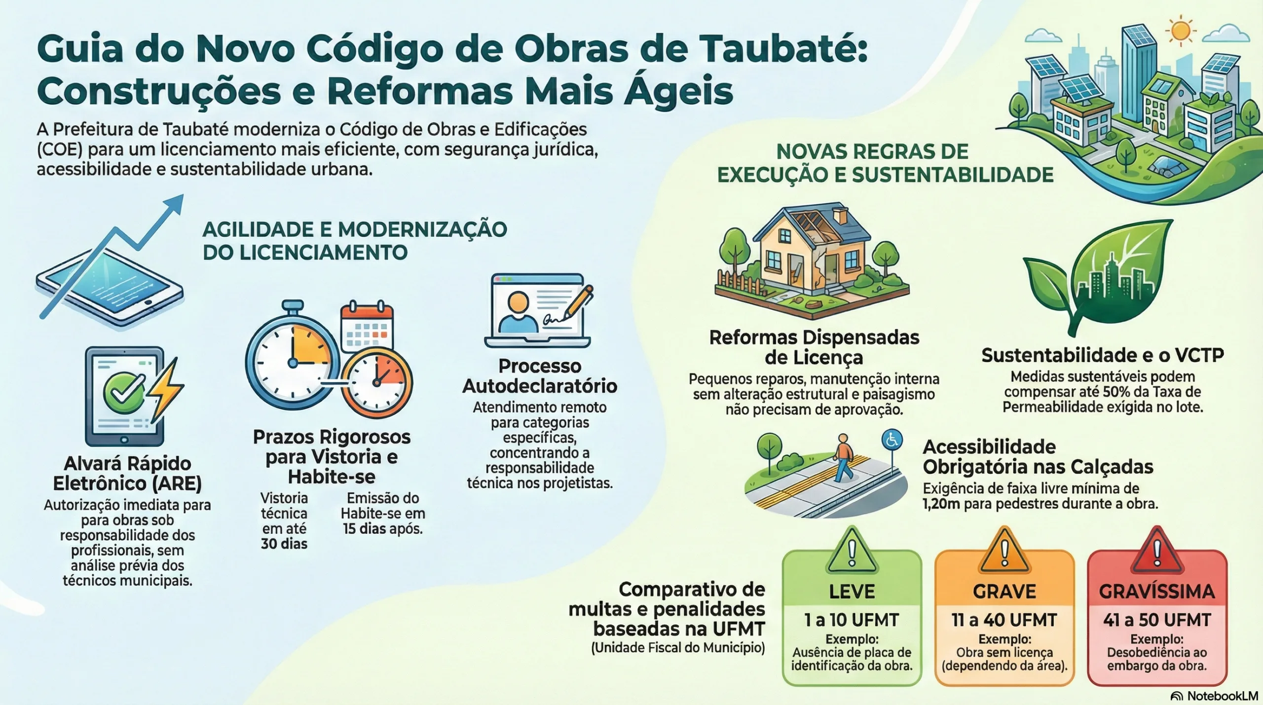 novas regras para construções e reformas em Taubaté