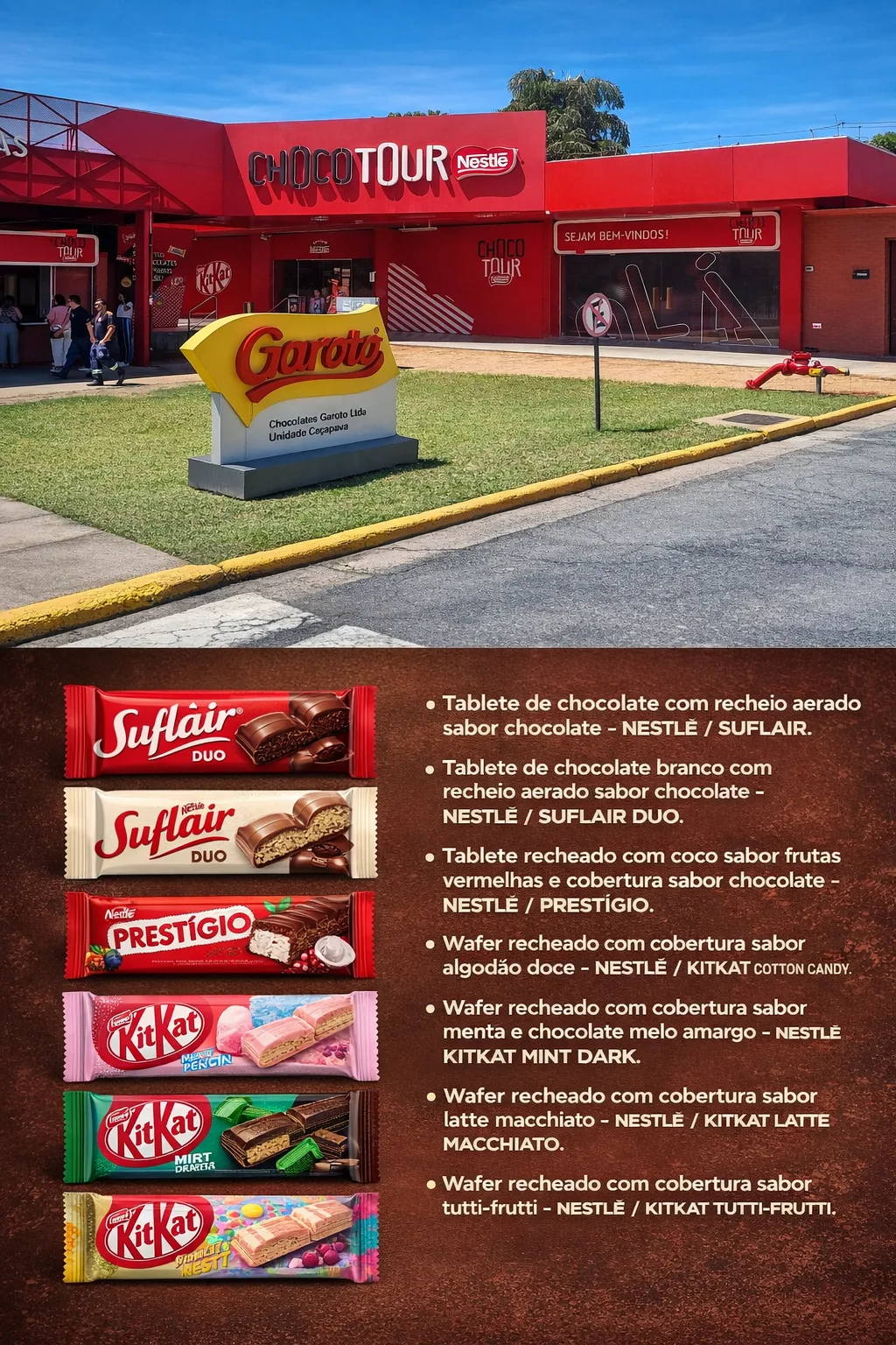 7 novos tipos de chocolate serão produzidos na fábrica da Nestlé em Caçapava. Saiba quais são 1 fábrica da Nestlé em Caçapava