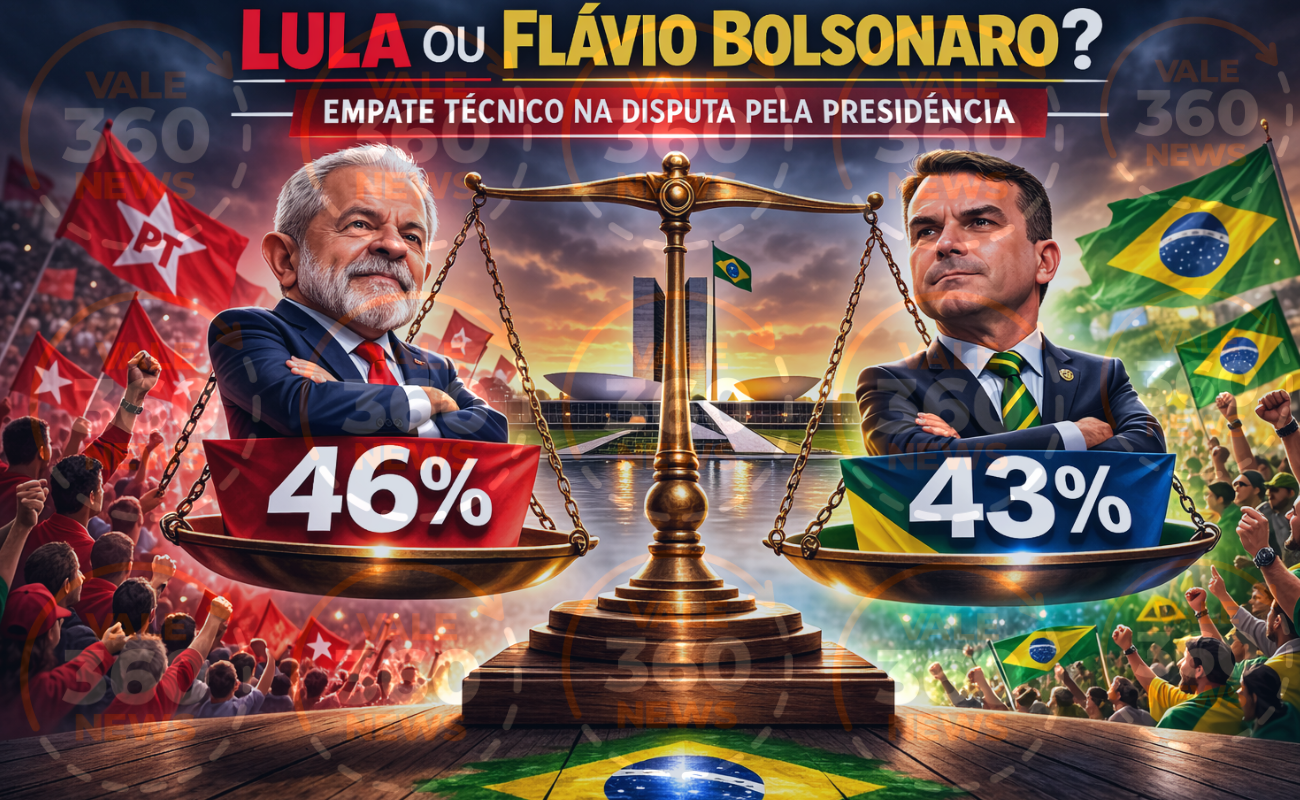 Lula ou Flávio Bolsonaro? Datafolha aponta empate técnico na disputa pela Presidência