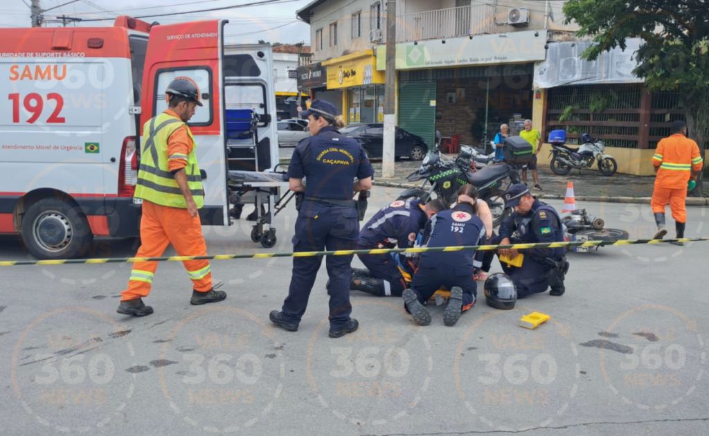 Motociclistas se chocam na Av. Brasil
