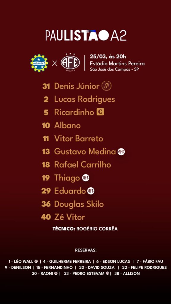 São José x Ferroviária