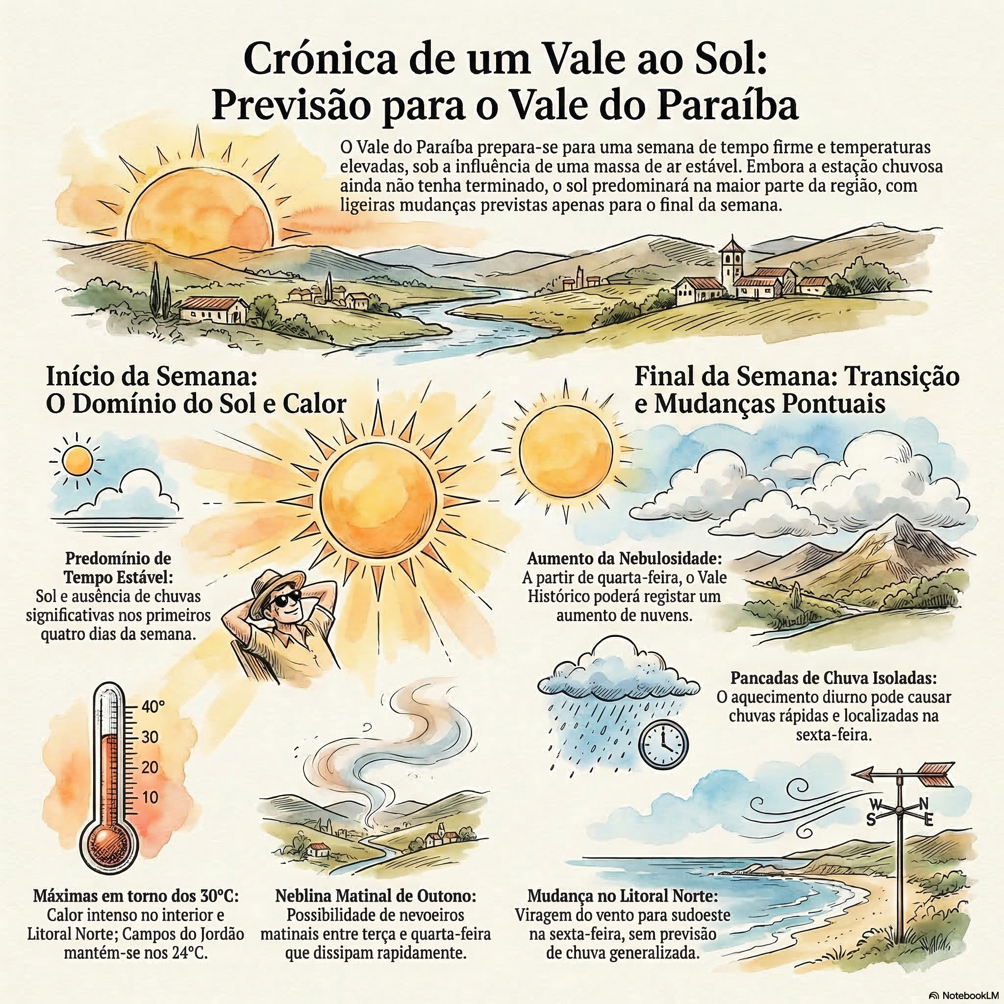 Semana de sol e calor