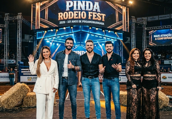 Pinda Rodeio Fest 2026 tem Gusttavo Lima, Maiara e Maraisa, Simone Mendes e Zé Neto e Cristiano confirmados