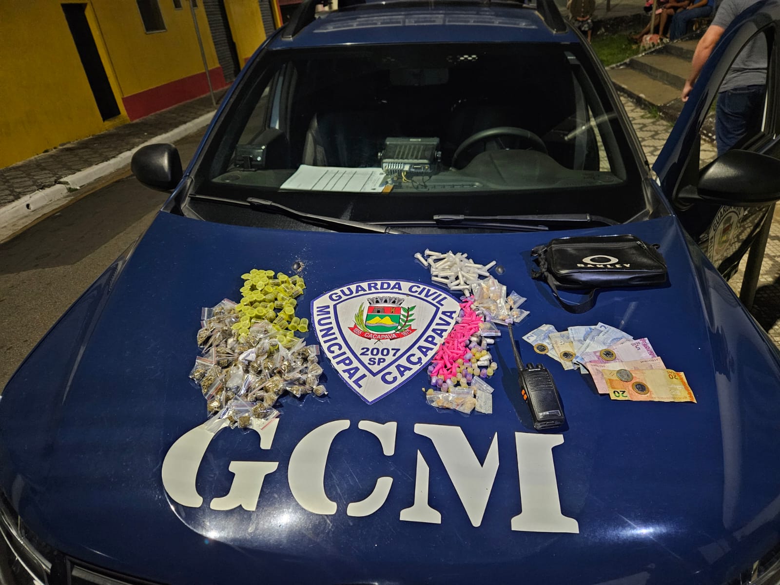 Homem é preso em flagrante pela GCM por venda de drogas em Caçapava