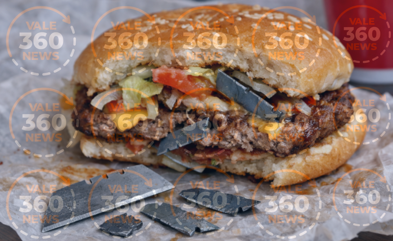Homem compra lanche em Guaratinguetá e diz ter recebido produto com lâminas de estilete