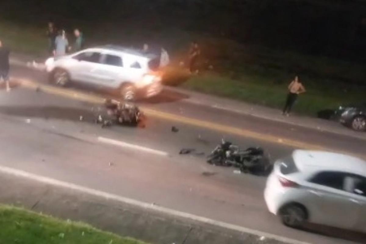 acidente entre motos em Jacareí