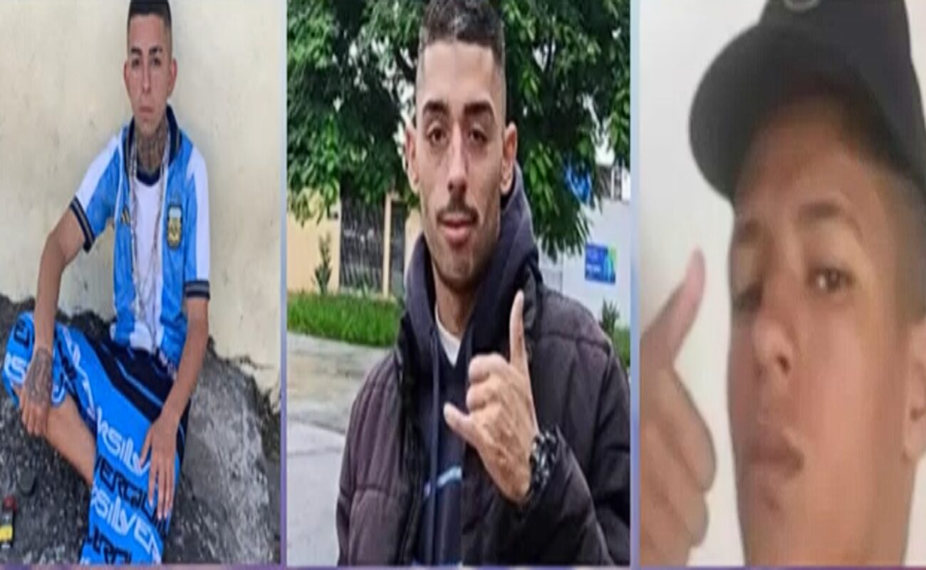 três homens desaparecidos