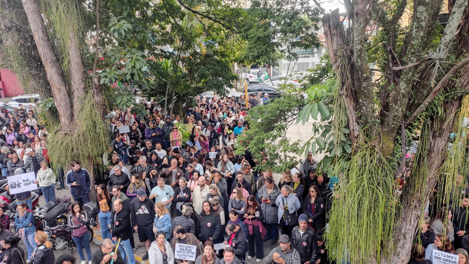 Manifestação dos servidores de Taubaté