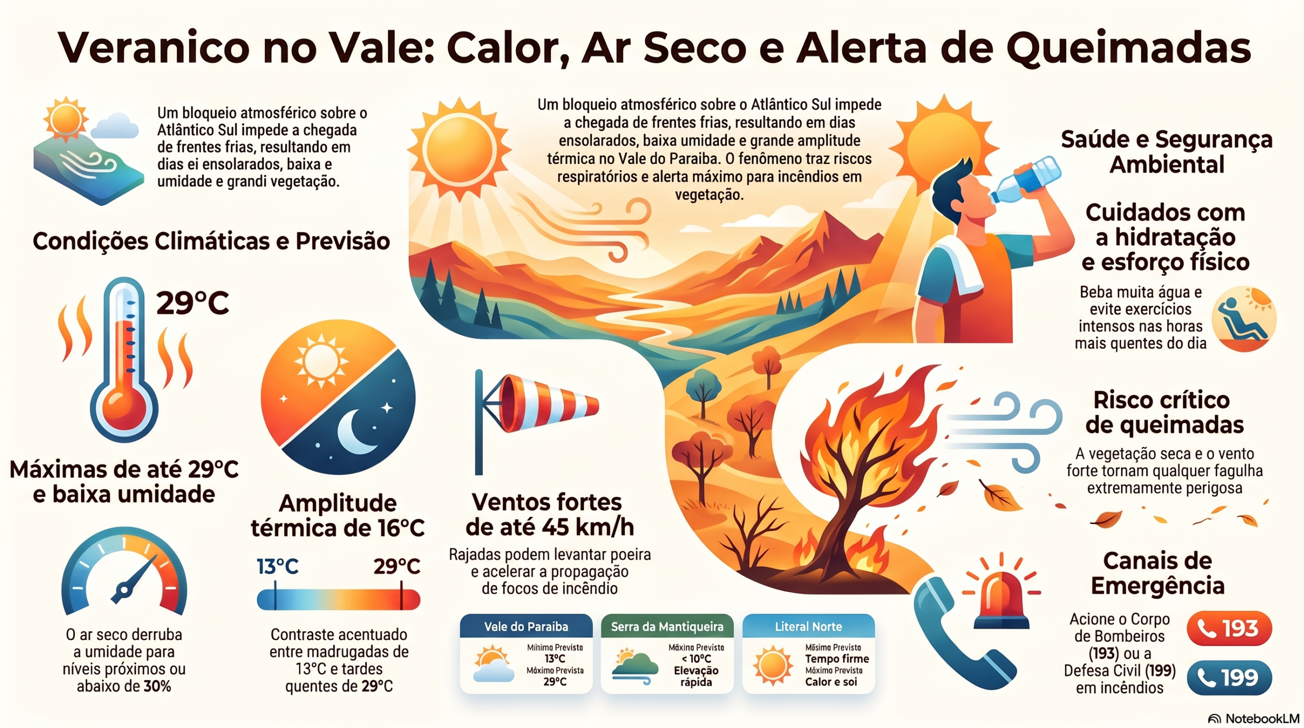 Veranico no Vale do Paraíba mantém sol, calor e baixa umidade 1 Veranico no Vale do Paraíba
