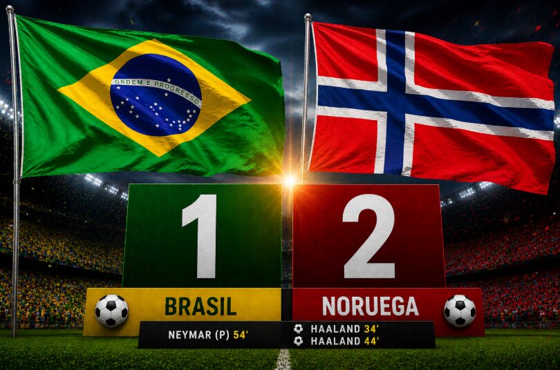 Brasil é eliminado pela Noruega na Copa 2026