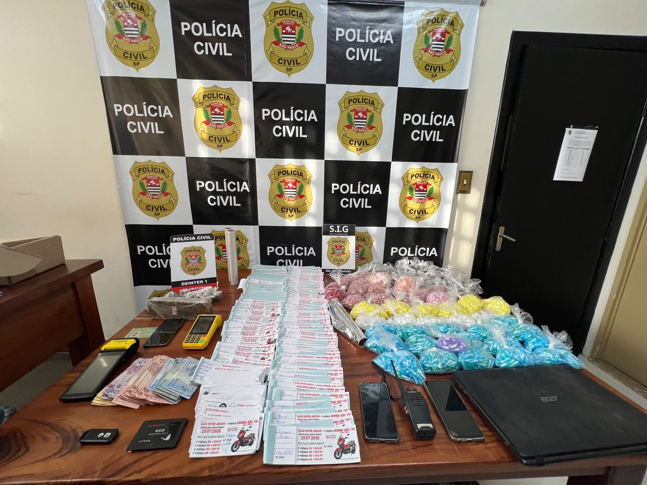 operação contra rifas clandestinas em Ubatuba