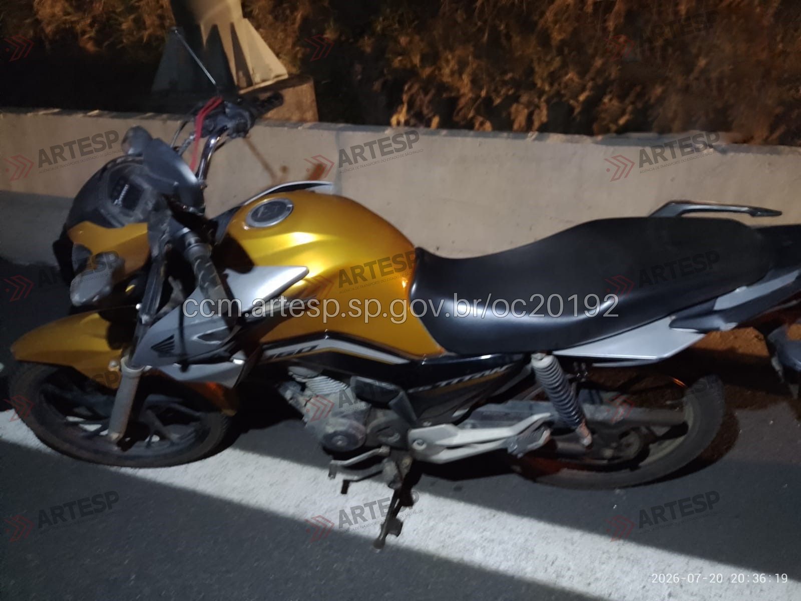 pedestre atropelado por moto na Tamoios