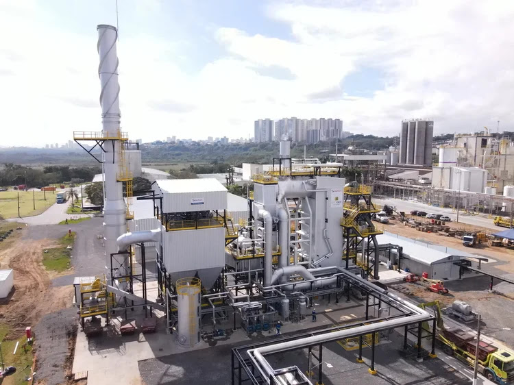 caldeira de biomassa da Bayer